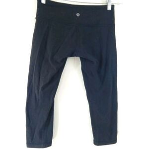 Lululemon Wunder Under Crop Emboss Squiggle